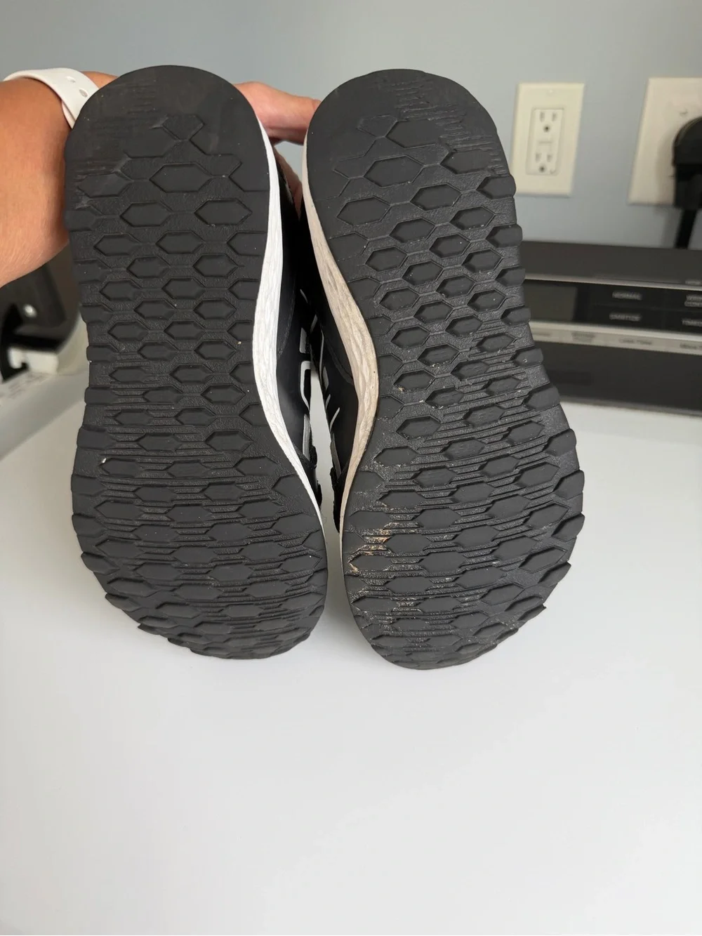 New Balance Kids Black and White Sneakers